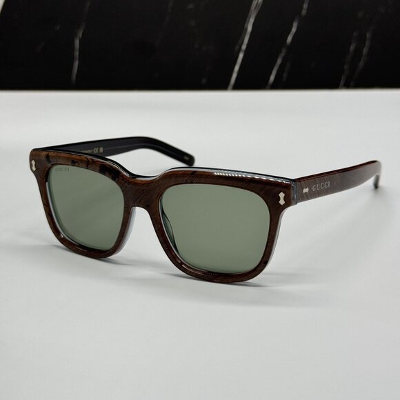 NEW GUCCI SUNGLASSES GG1523S 003 BROWN EYEWEAR - Picture 3 of 11